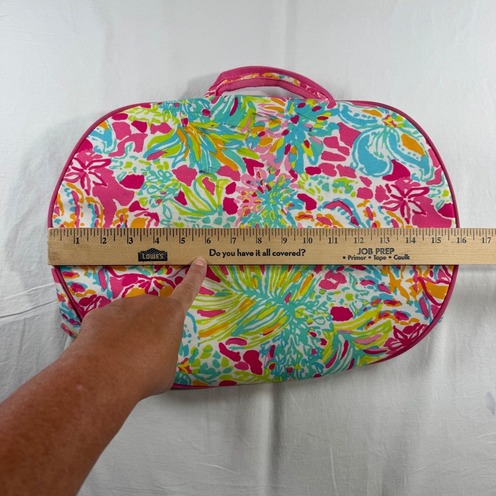 Lilly Pulitzer Multicolor Floral Print Insulated Cooler Tote Bucket Bag - Picture 4 of 12